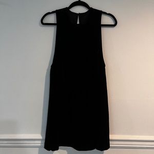 American Apparel Black Velvet Mini Dress